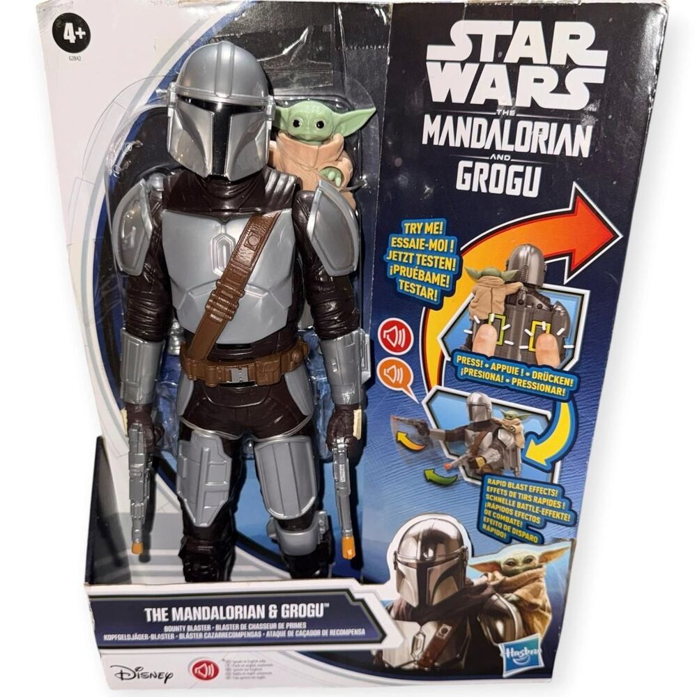 Hasbro Star Wars Mandalorian & Grogu Bounty Blaster Electronic Figure NIB